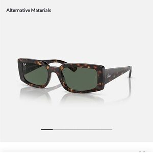Ray-Ban Kiliane Tortoise Sunglasses with Green Lenses